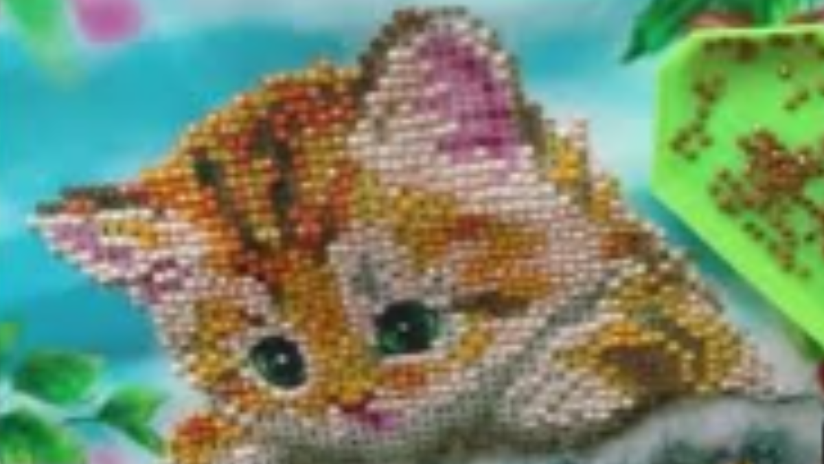 Picture of a Kitten in Diamond Painting