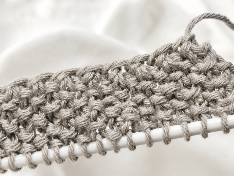 Seed Stitch punto de arroz