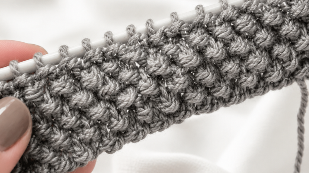 Seed Stitch punto de arroz