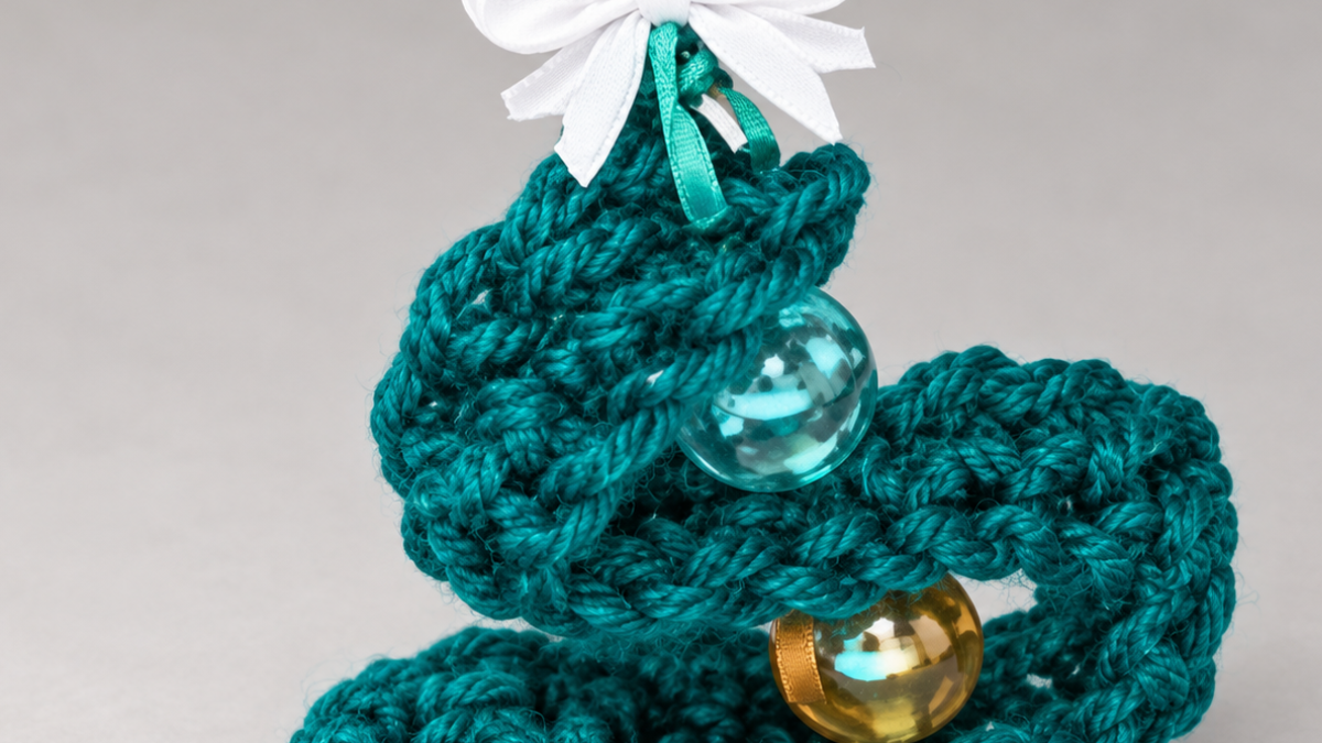 Adorable árbol de ganchillo DIY