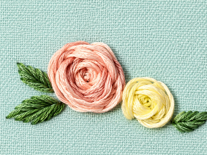 rosas en relieve raised roses (8)