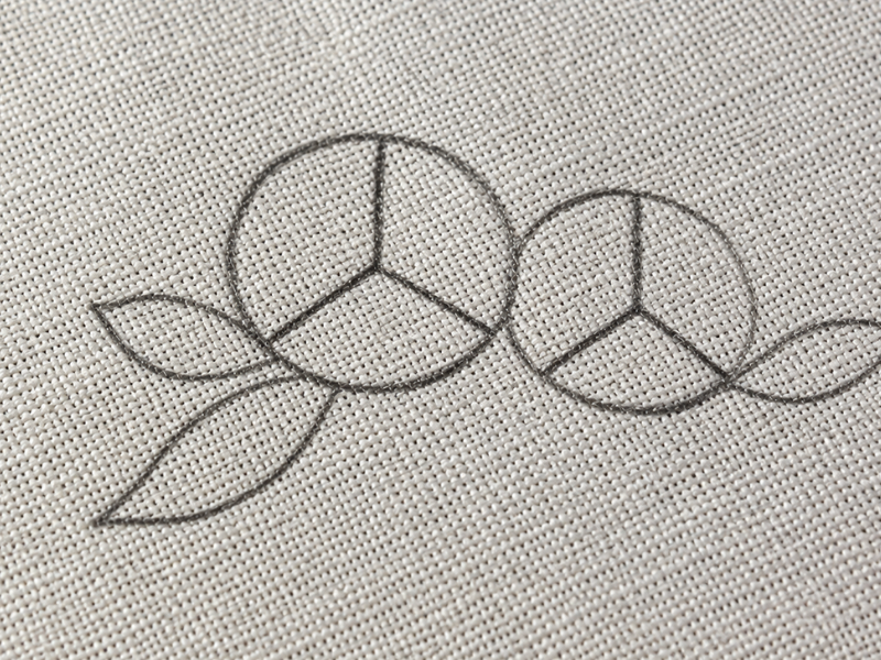 dibujo base sobre la tela