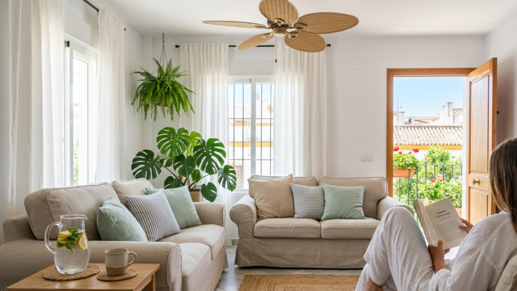 imagen ilustrativa de casa cozy en verano