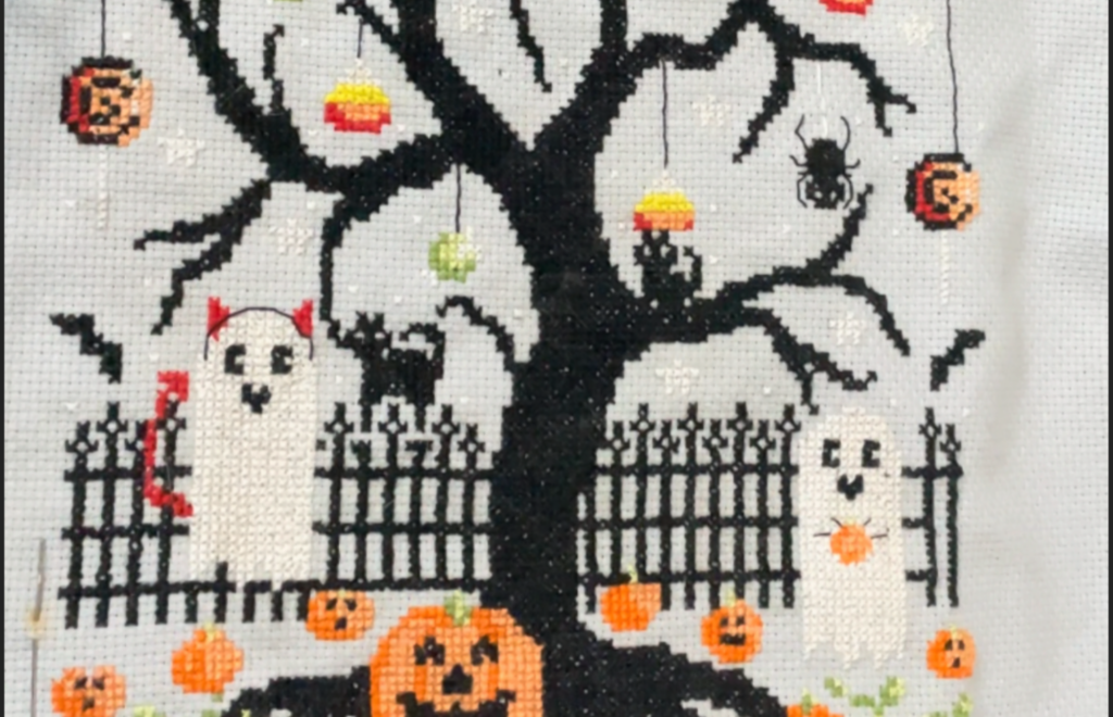 Halloween cross-stitch pattern cuadro de punto de cruz de halloween
